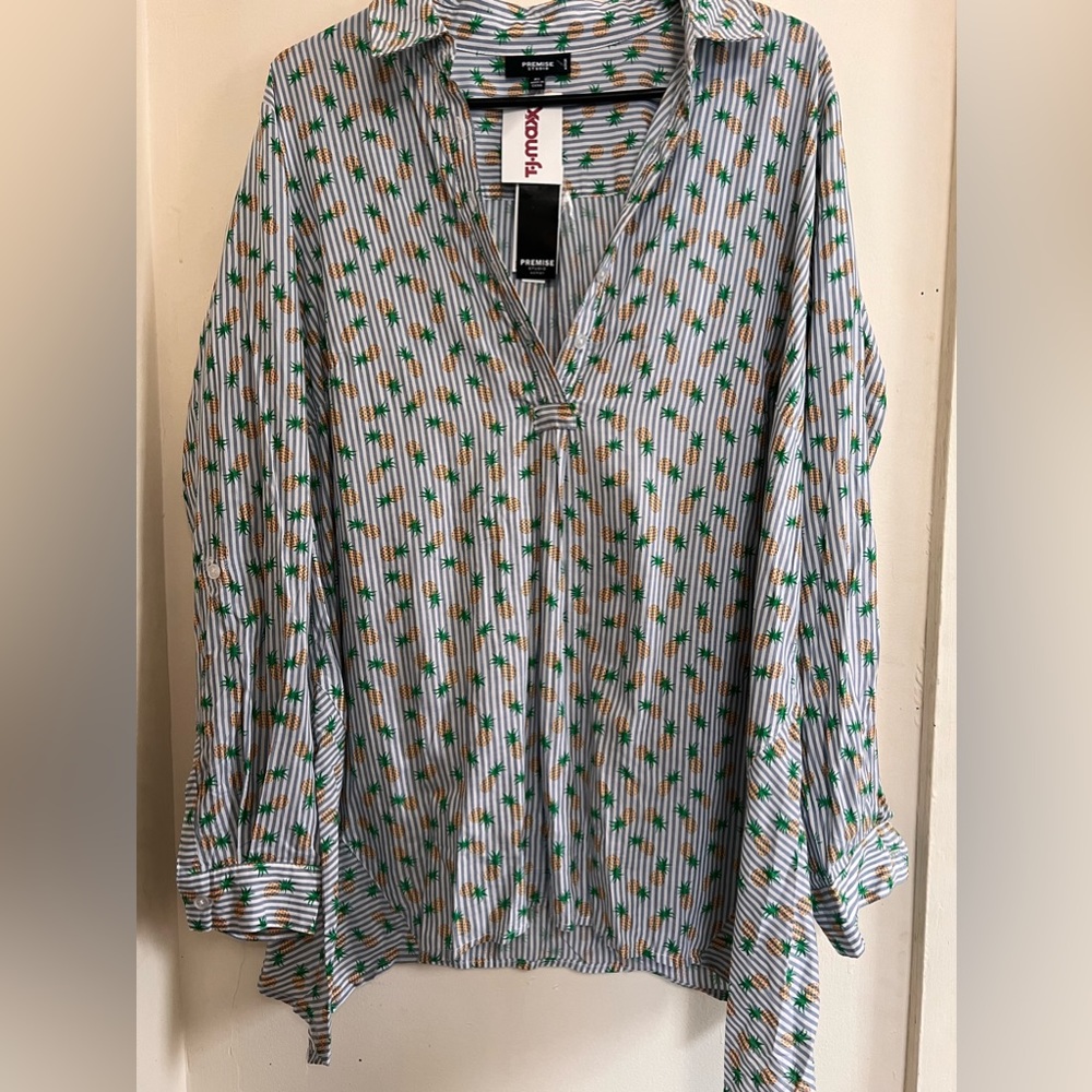 Striped Pineapple Blouse